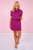 SSYS Signature Air Skort In Berry *FINAL SALE*