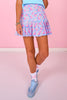 SSYS Scuba Drop Waist Pleated Skort In Ditsy Floral