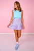 SSYS Scuba Drop Waist Pleated Skort In Ditsy Floral