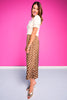 SSYS Jovie Polka Dot Midi Skirt In Brown