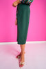SSYS Jules Pencil Midi Skirt In Hunter