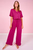 SSYS Brielle Ruffle Pajama Pants In Orchid