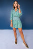 SSYS Harlowe Drop Waist Skort In Hunter Green