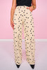 SSYS Victoria Slim Wide Leg Jeans In Polka Dot