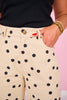 SSYS Victoria Slim Wide Leg Jeans In Polka Dot