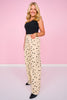 SSYS Victoria Slim Wide Leg Jeans In Polka Dot