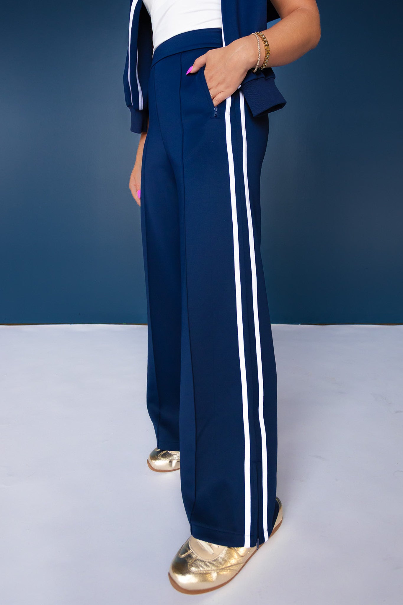 SSYS Nyla Track Pants In Navy