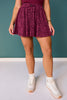 SSYS Ballet Lace Skort In Plum