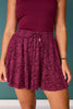 SSYS Ballet Lace Skort In Plum