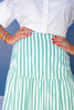 SSYS Rosalie Drop Waist Maxi Skirt in Hunter and White Stripe