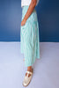 SSYS Rosalie Drop Waist Maxi Skirt in Hunter and White Stripe