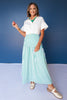 SSYS Rosalie Drop Waist Maxi Skirt in Hunter and White Stripe
