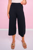 SSYS Hartley Wide Leg Knit Pants In Black