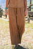SSYS Jules Suede Trouser Pants In Tan