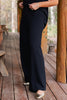*PRE-AUTH ETA SEPT* SSYS Mirabel Wide Leg Full Length Knit Pants In Black