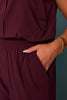 SSYS Active Barrel Pants In Deep Maroon
