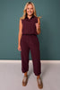 SSYS Active Barrel Pants In Deep Maroon