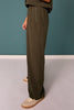 SSYS Wide Leg Active Pants In Dark Olive