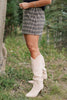 SSYS Ridley Tweed Skort In Brown
