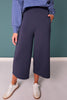 *PRE-ORDER ETA DEC* SSYS Scuba Cropped Wide Leg Pants In Navy *FINAL SALE*