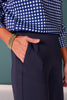 *PRE-ORDER ETA DEC* SSYS Scuba Cropped Wide Leg Pants In Navy *FINAL SALE*