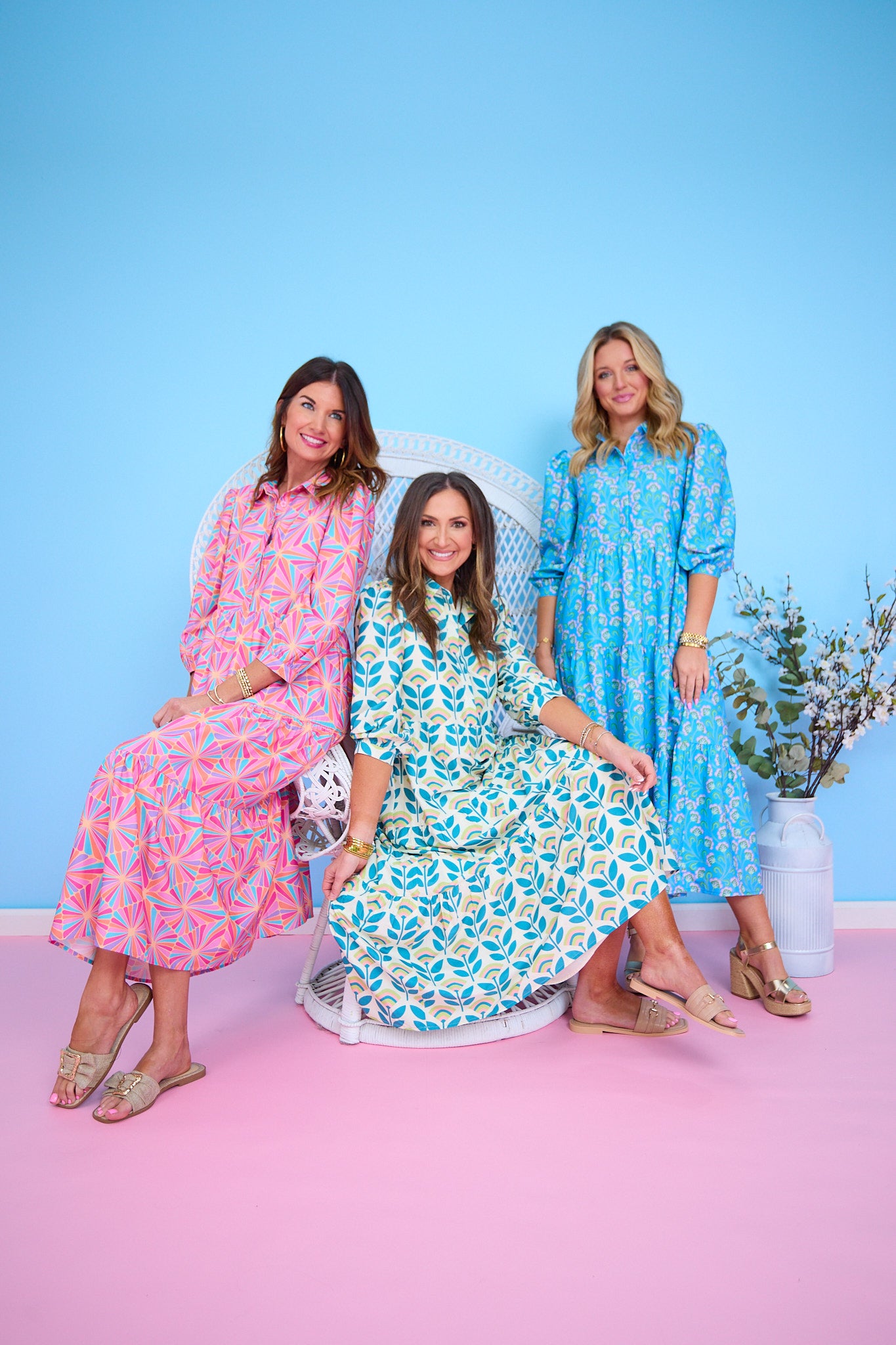 SSYS Emery Maxi Dress In Retro Blooms