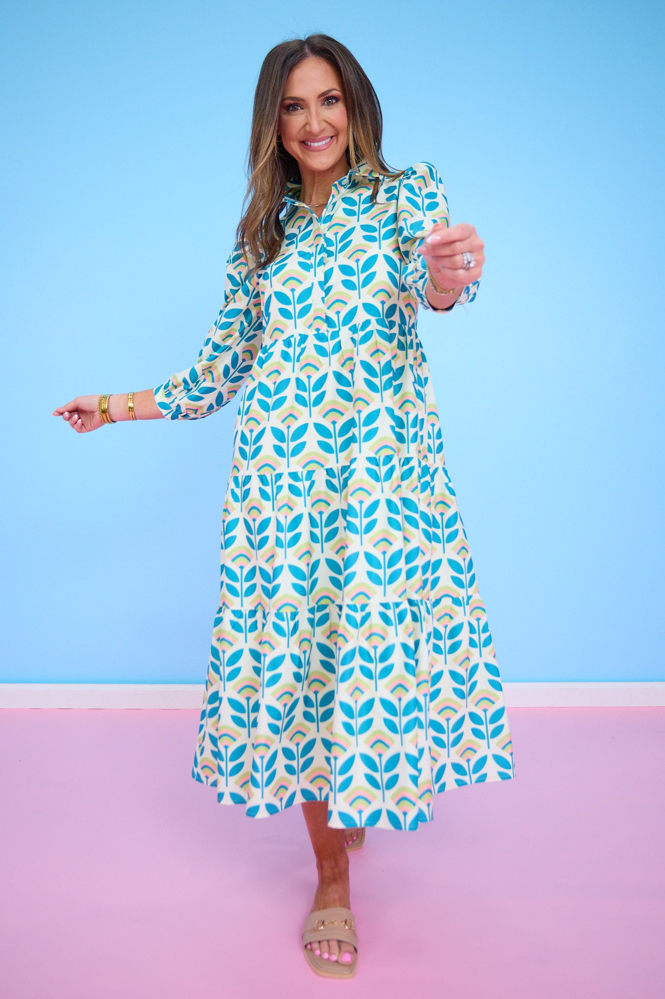 SSYS The Emery Maxi Dress Retro Blooms | Women's Maxi Dress SSYS The Emery Maxi Dress Retro Blooms | Women's Maxi Dress