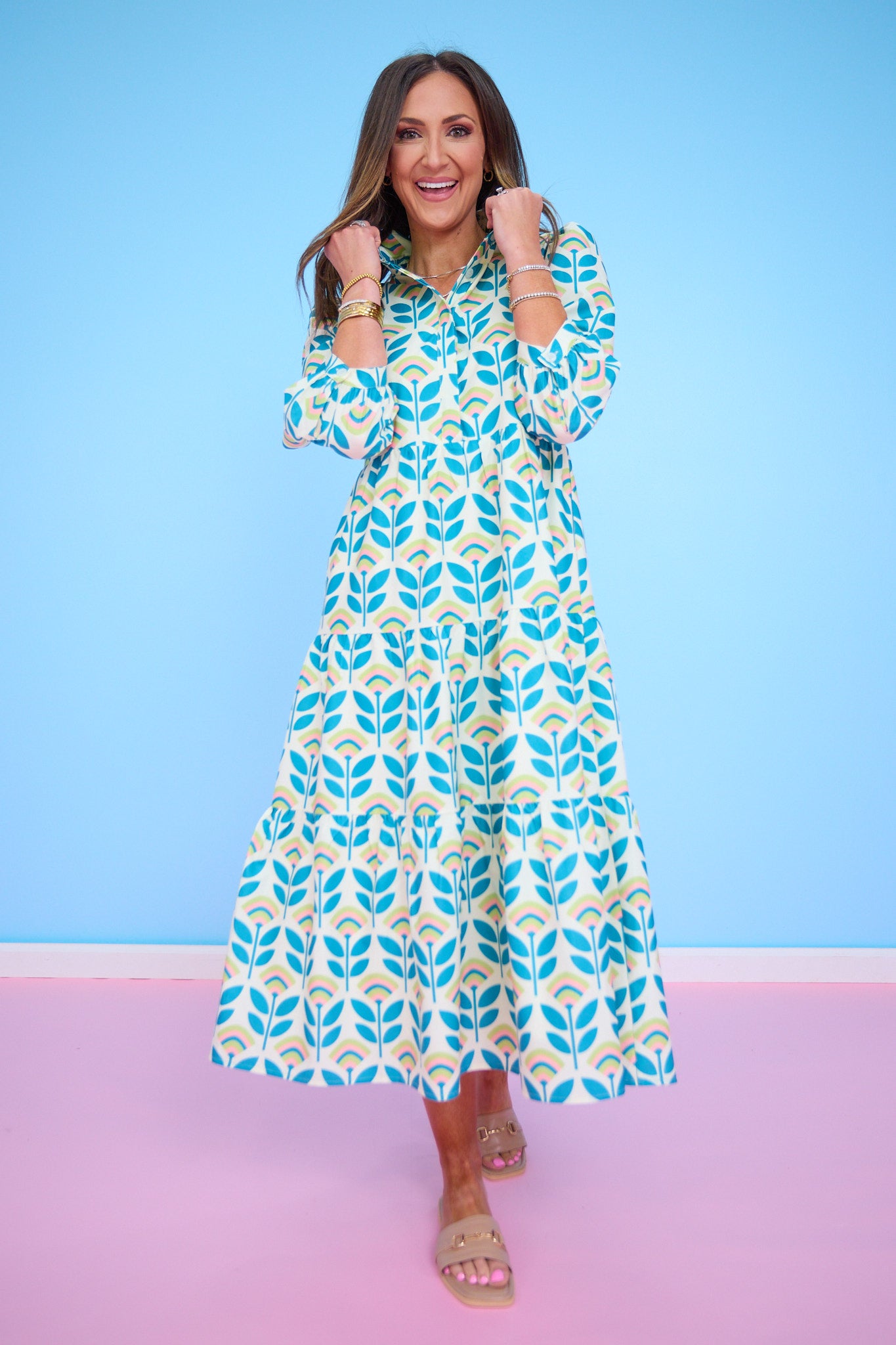 SSYS Emery Maxi Dress In Retro Blooms