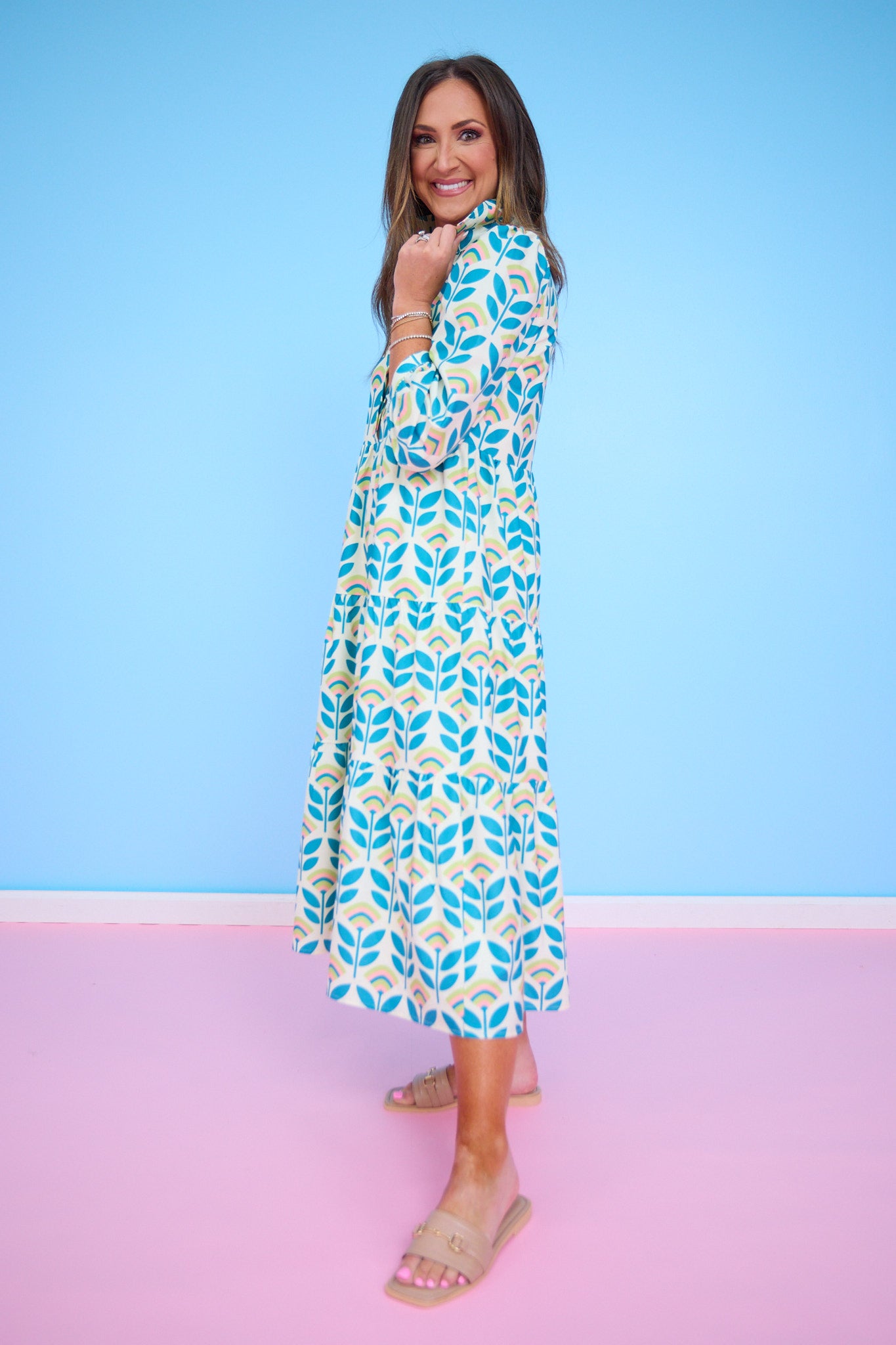SSYS Emery Maxi Dress In Retro Blooms