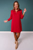 SSYS Long Sleeve Everyday Dress In Red Animal *FINAL SALE*