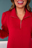 SSYS Long Sleeve Everyday Dress In Red Animal *FINAL SALE*
