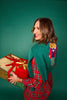 SSYS Finley Ruffle Detail Dress In Red Tartan