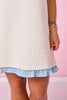 SSYS Heidi Animal Quilt Sleeveless Dress In Ivory
