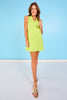 SSYS Sleeveless Gemma Peter Pan Collared Dress In Lime Green