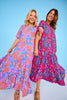 SSYS Rowan Short Sleeve Maxi Dress In Lagoon Garden
