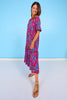 SSYS Rowan Short Sleeve Maxi Dress In Scarlet Paisley