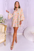 SSYS Ruby Sequin Caftan Dress In Pastel Floral Sequin