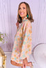 SSYS Ruby Sequin Caftan Dress In Pastel Floral Sequin