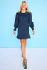 SSYS Pippa Long Sleeve Dress In Navy