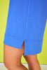 SSYS Aimee Electric Blue Crew Neck Short Sleeve Air Dress