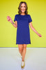 SSYS Aimee Navy Crew Neck Short Sleeve Air Dress