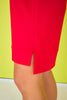 SSYS Aimee Red Crew Neck Short Sleeve Air Dress