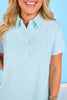 SSYS Holland Mix Stripe Dress In Blue