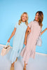 SSYS Holland Mix Stripe Dress In Mocha