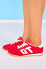 Red and White Retro Sneakers