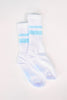 SSYS Light Blue Stripe Chunky Knit Socks