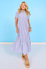 SSYS Holland Mix Stripe Dress In Navy