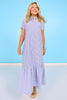 SSYS Holland Mix Stripe Dress In Navy