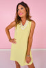 SSYS Butter Yellow Scuba Varsity Dress