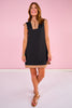 SSYS Black and Taupe Cap Sleeve Colorblock Air Dress *FINAL SALE*